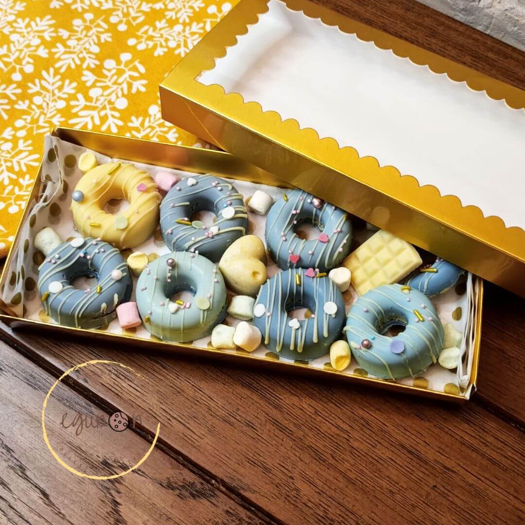 bizocho y chocolate, aros, donuts, donas, minidonas, minidonuts, a domicilio, regalo, dulces creativos