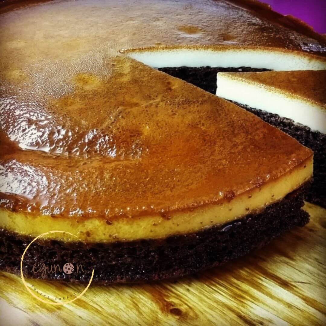 tarta a domicilio, fan, bizcocho,tarta imposible, bizcoflan